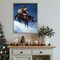 A Cowboy Christmas by Jack Sorenson 23-in. W x 28-in. H. Canvas Wall Art Print Framed